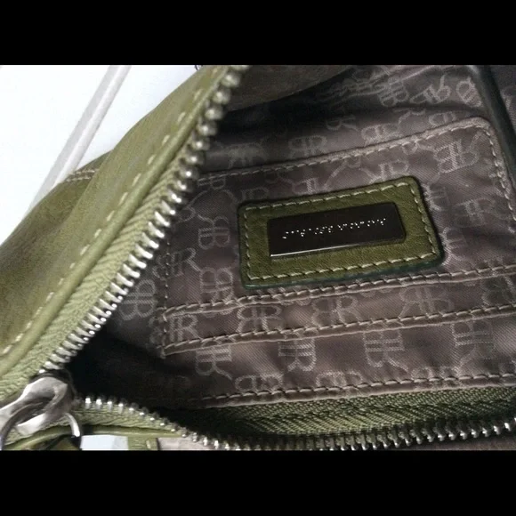 Banana Republic Green Leather Handbag /Wristlet - Picture 13 of 13